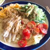 Japanese style chilled noodles salad