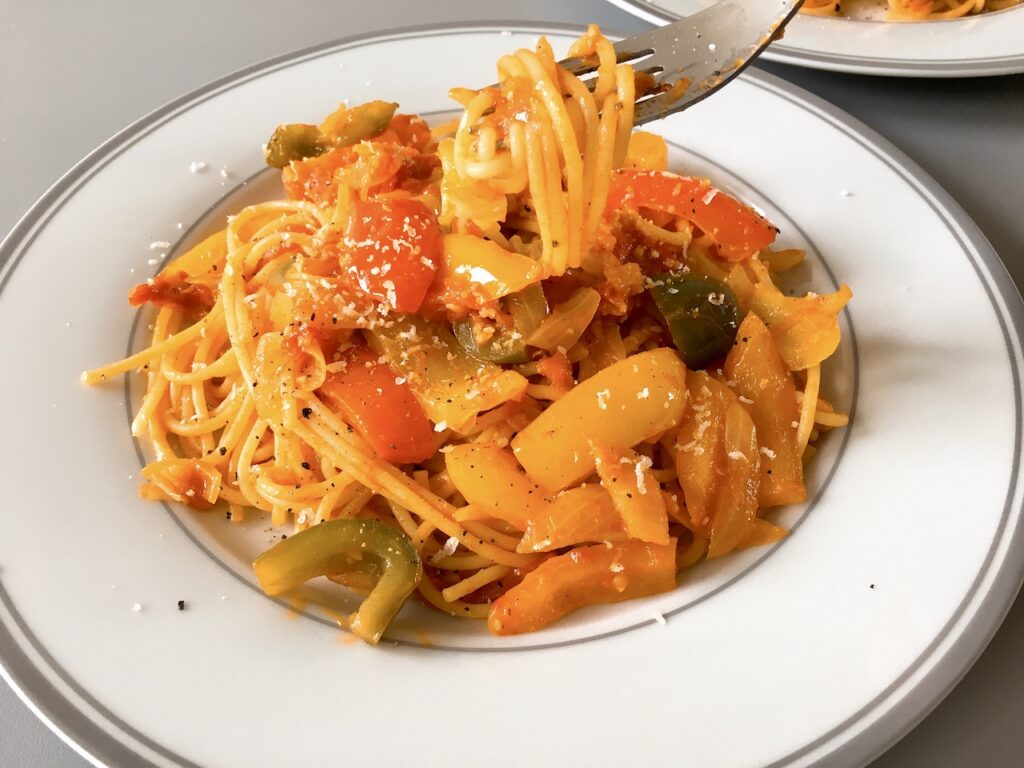 Japanese Spaghetti: Sweet Pepper Napolitan (ナポリタン)