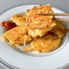 Simple Cheesy Cabbage and Potato Pancake