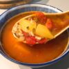 Vegan Canton Soup: Tomato, Potato and Lentil—Easy and Quick!