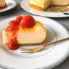 Baked Cheesecake with Fresh Strawberry Sauce