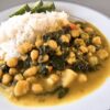 Lazy Pressure Cooker Recipe: Easy Chickpea Curry with Spinach