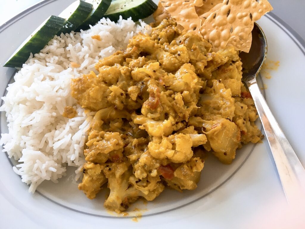 My Very First Creamy Aloo Gobi Curry