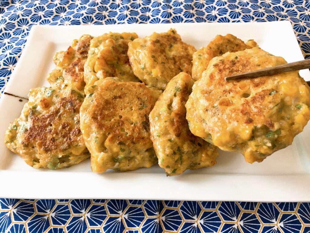 Pan-fried Indonesian Corn Fritter (bakwan jagung)