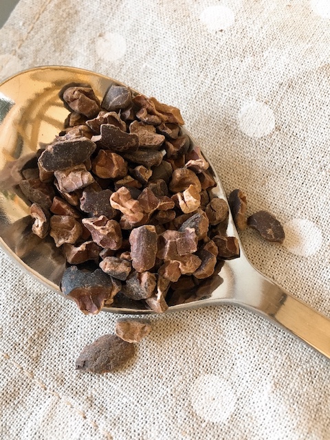 Cacao nibs.