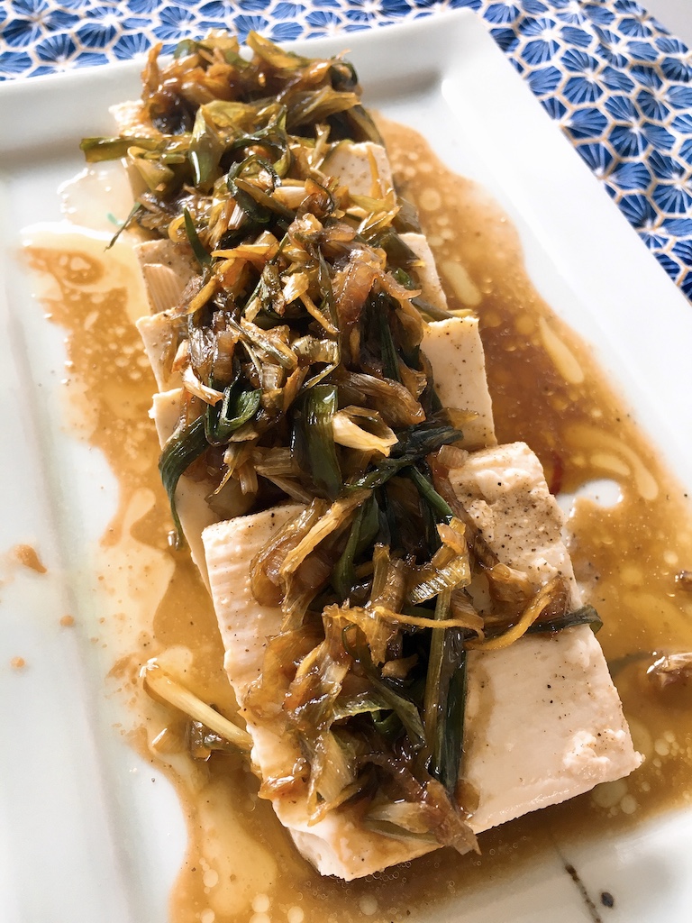 Steamed Fish Sauce on Tofu