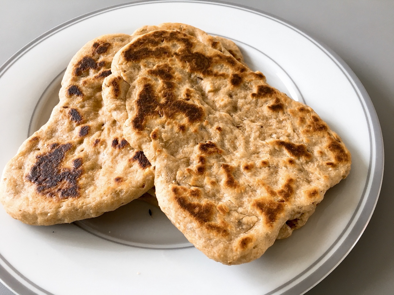 Jamie Oliver Easy Naan (with yeast)