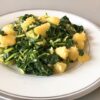 Croatian blitva inspired spinach with potatoes.