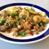 Crowd-Pleasing Brussels Sprouts with Bacon and Chestnuts