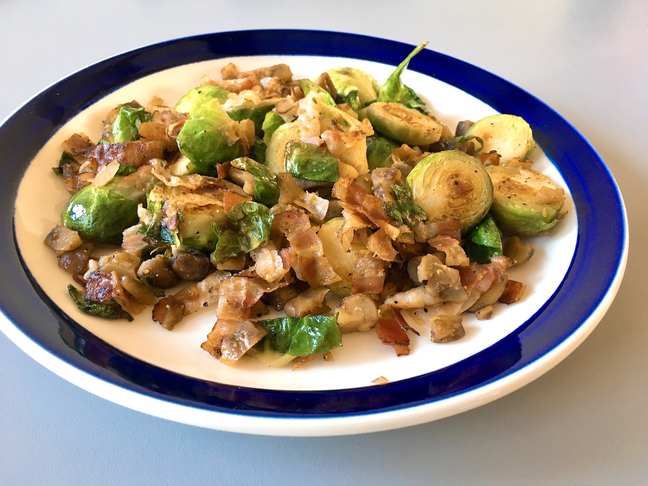 Crowd-Pleasing Brussels Sprouts with Bacon and Chestnuts