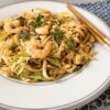 Thai Style Stir Fried Noodles with Savoy Cabbage