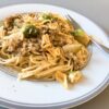 Quick Canned Tuna Pasta with Brussels Sprouts