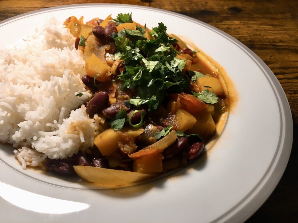 Vegan Feijoada with Kidney Beans and Butternut Squash