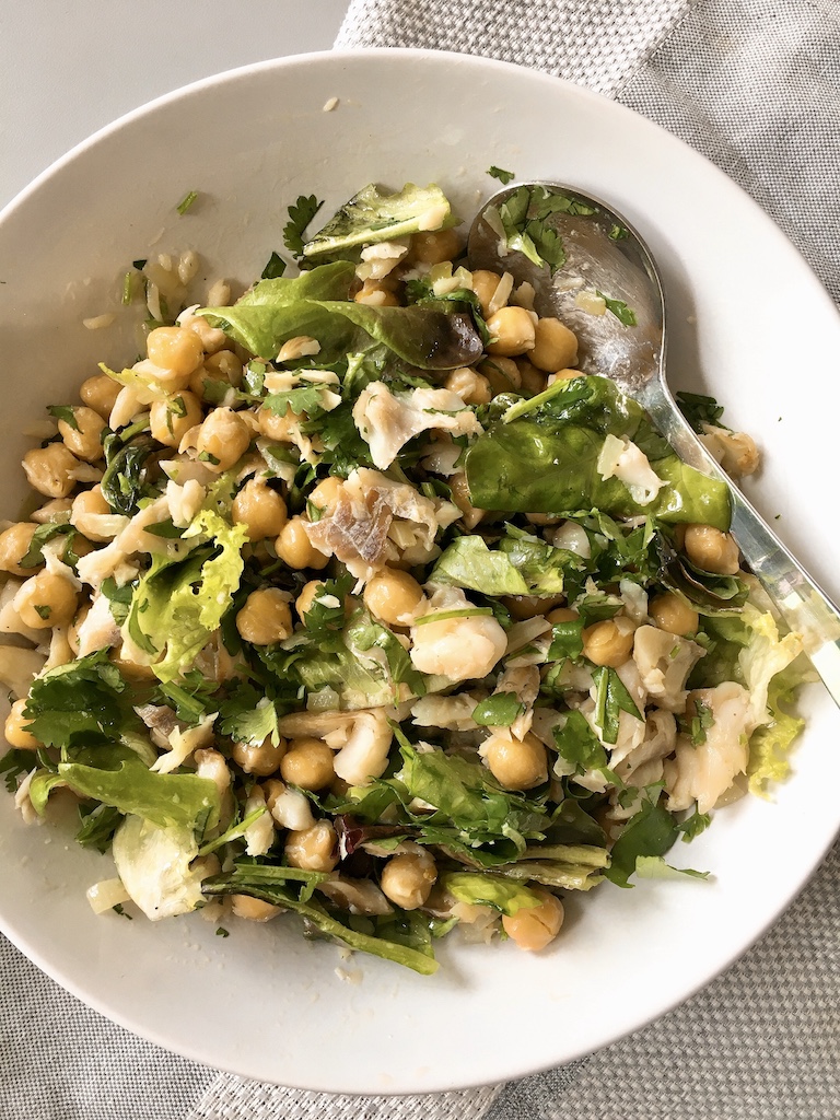 Portuguese Style Cod and Chickpea Salad