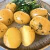 simple boiled potatoes with thyme, like a restaurant side dish.