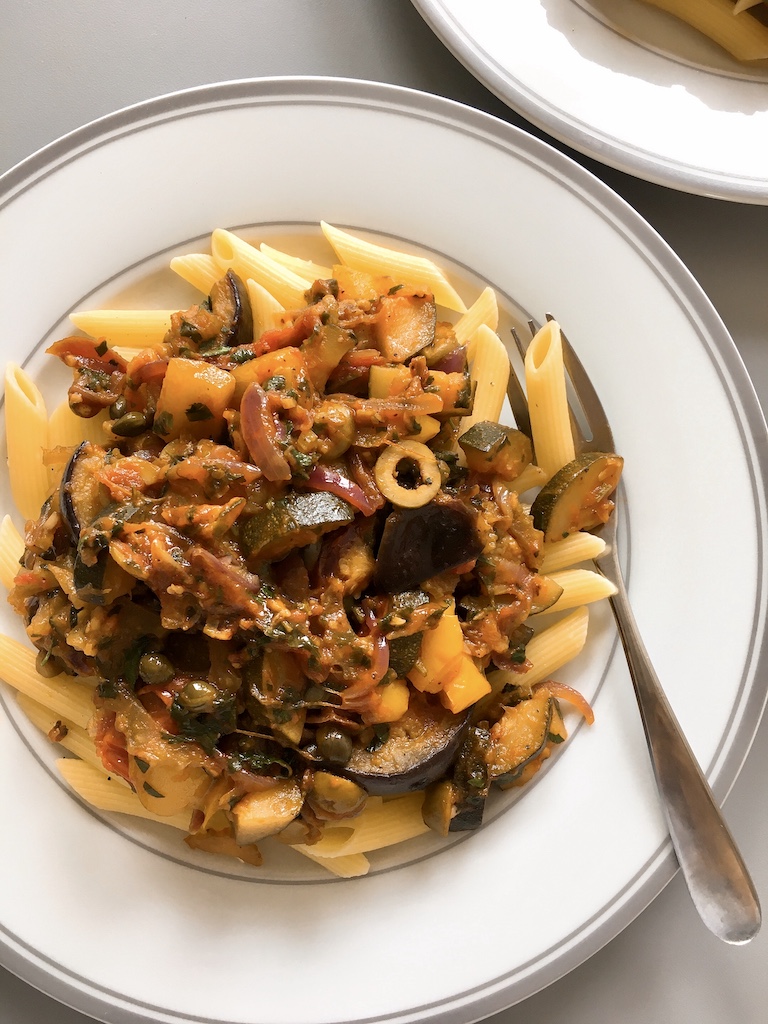 caponata with penne