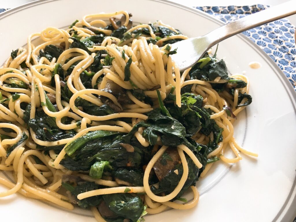 Spinach peperoncino.