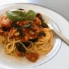 Slow Cook Fresh Tomato and Basil Spaghetti