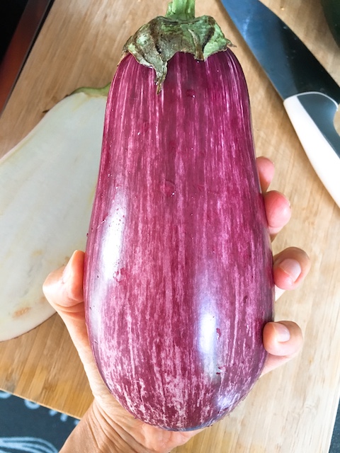 Graffiti eggplant/aubergine.