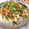 Roast Cauliflower with Vegan Chunky Satay Sauce