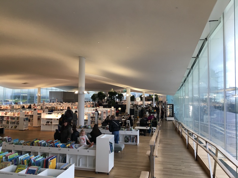 Helsinki Oodi library spacious interior