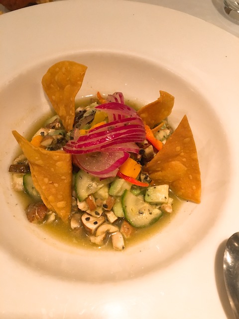 La Salvaora, vegetarian ceviche.