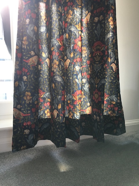 Hem curtains without sewing machine.