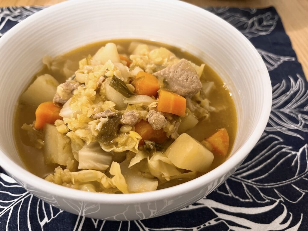 A Humble Miso Stew with Pork and Potato