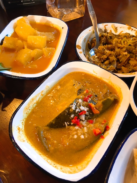 The Coconut Tree pineapple and mango curry.