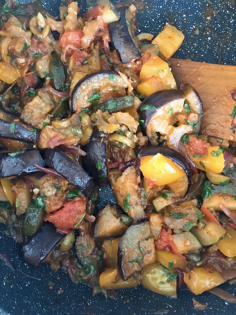 Caponata is an eggplant stew.