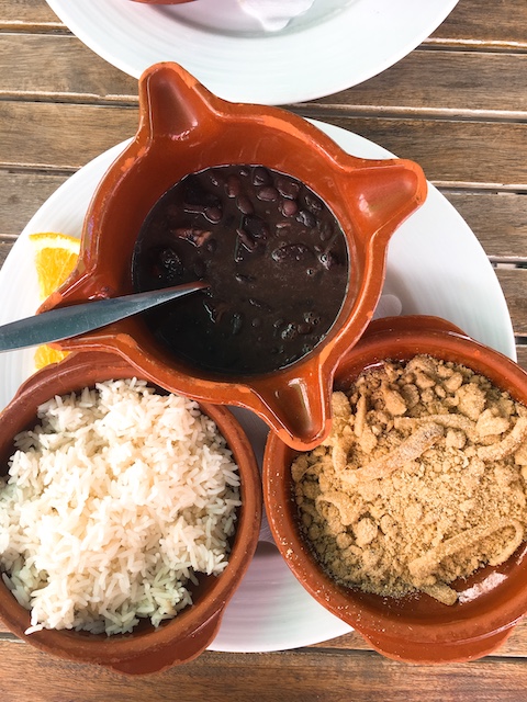 Brazilian black bean stew, feijoada.