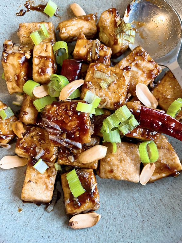 An easy Kung Pao tofu recipe.