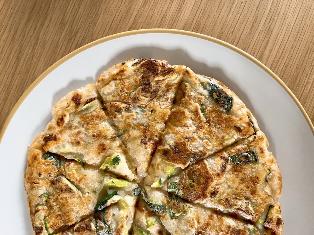 The Perfect Cheesy Courgette Pancake