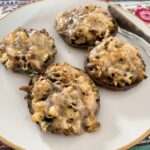 Simply Stuffed Cheesy Portobello Mushrooms (Vegetarian)