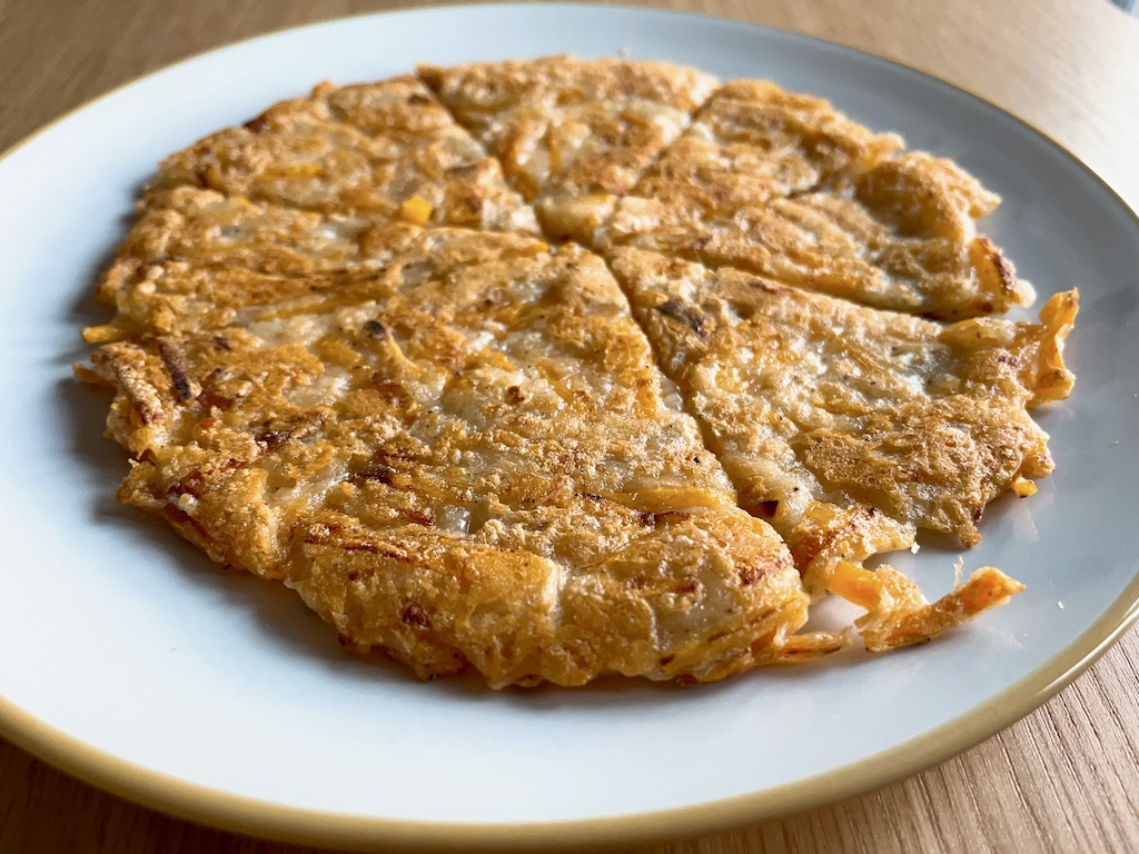 Sweet and Crispy! Butternut Squash Cheesy Pancake