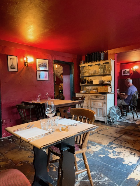 A French bistro hidden in a basement in Cheltenham.