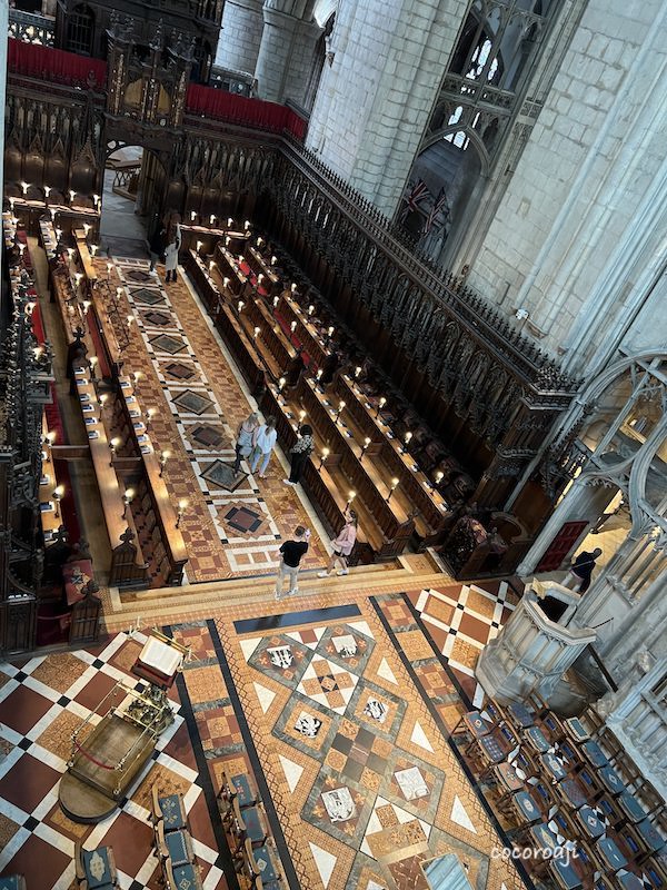 The Quire in the Gloucester Cathedral.