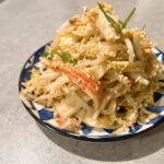 Stir-fried bean sprouts with eggs.