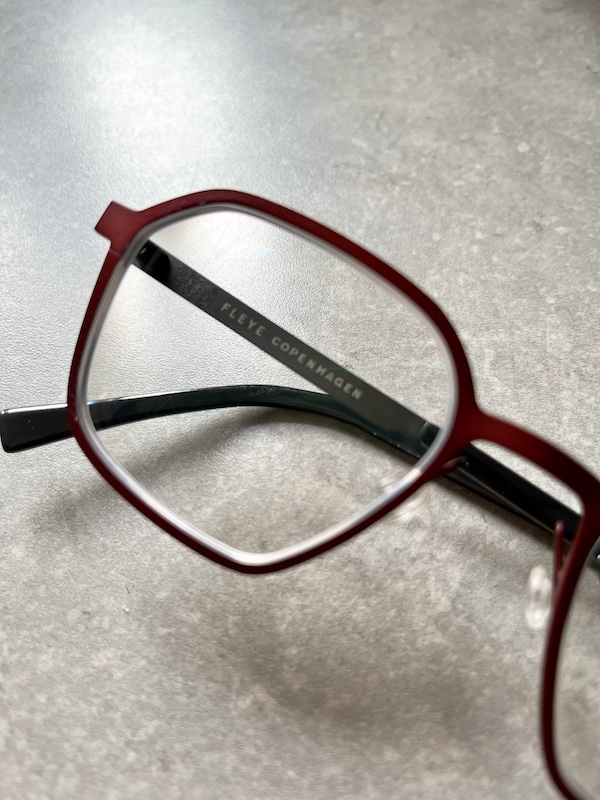 Glasses with FLEYE COPENHAGEN frame