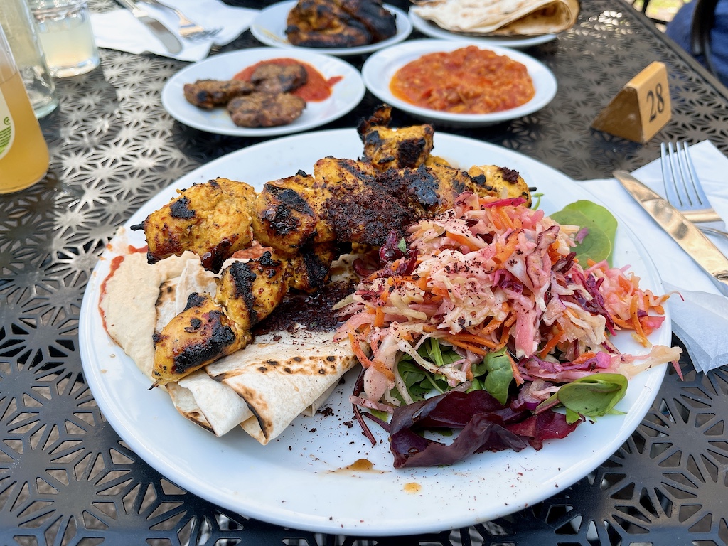 Grilled chicken from Saffron Cafe in Clifton Village