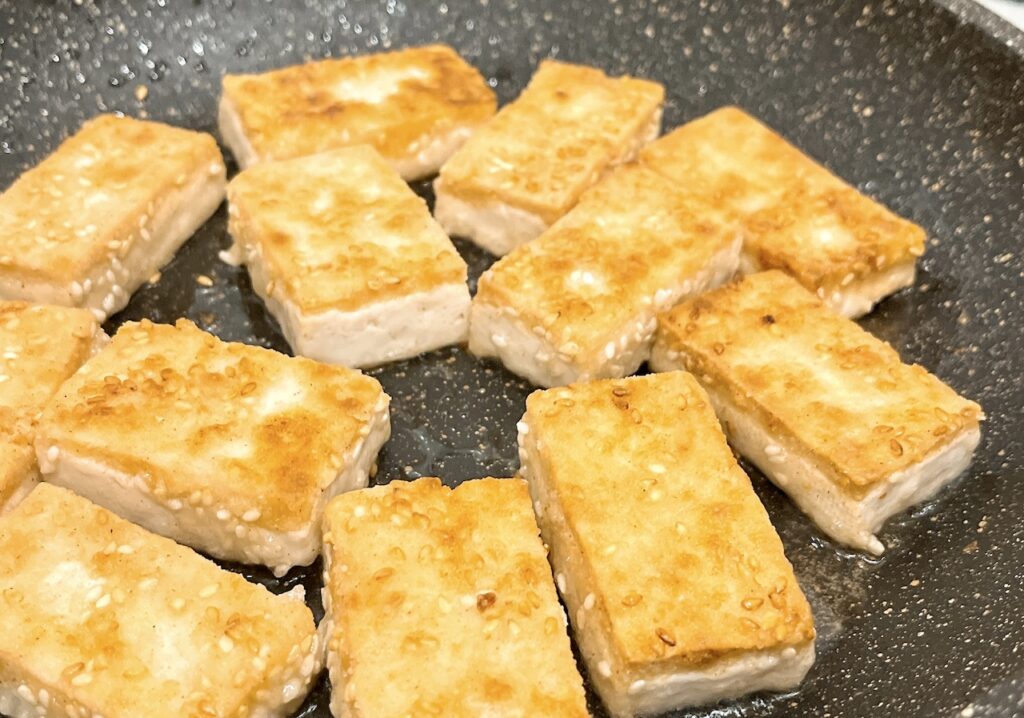 pan-fry sesame crispy tofu recipe