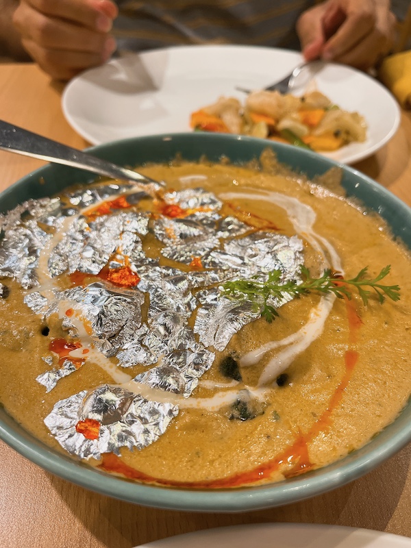 Palak goolar kofta from Copper Chimney.