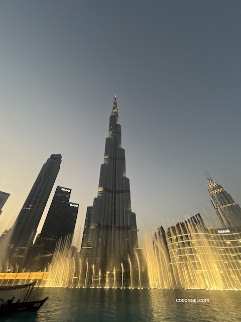 Dubai fountain show.