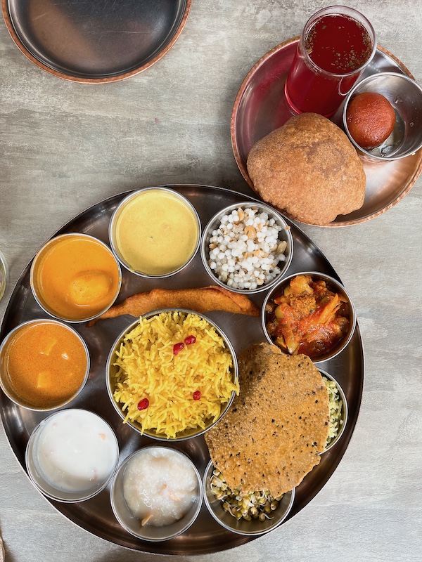 Navratri thali from GoNative in Bangalore.