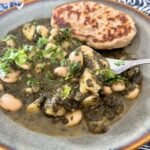 Ottolenghi recipe - Bkeila, potato and butter bean stew.