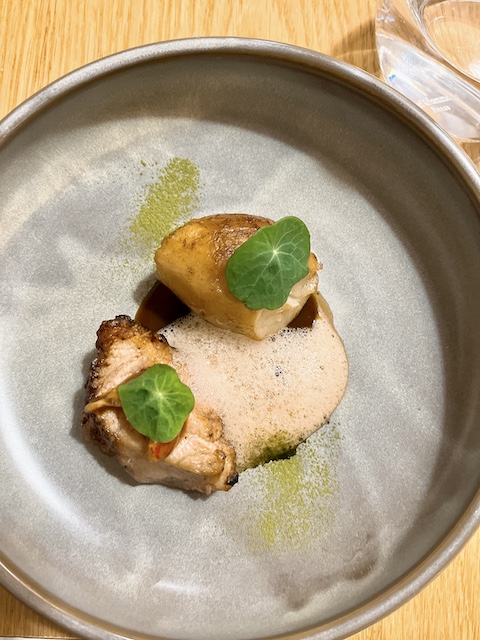 Veal sweetbread in the tasting menu.