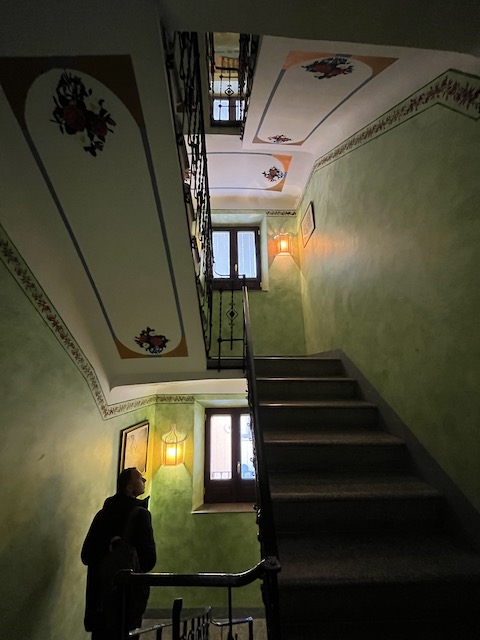 Hotel Posada del Toro staircase.