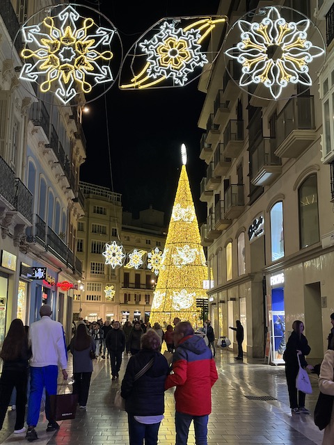 Christmas illuminations in Málaga.