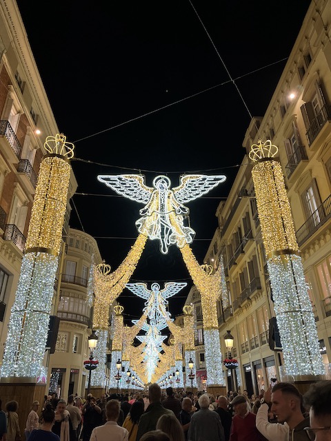 Christmas illuminations in Málaga.