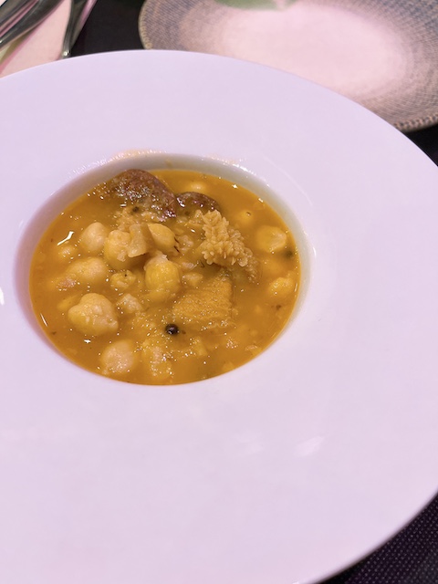 Chickpea stew with tripe is a rare find in Málaga, Spain.